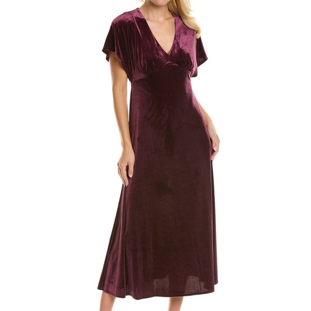 Taylor Velvet‎ Dress in Deep Purple Sz 8
